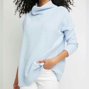 Free People Ottaman Sweater in Light Blue